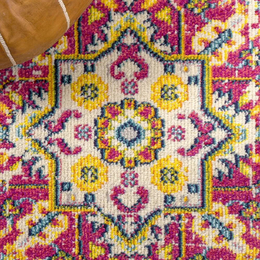 Draco Brooklyn Geometric Medallion Area Rug