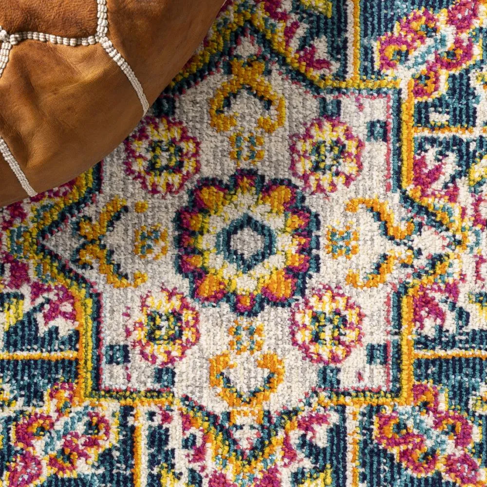 Draco Brooklyn Geometric Medallion Area Rug