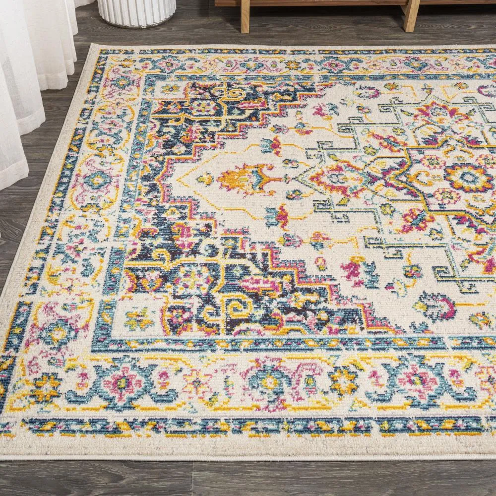 Draco Brooklyn Geometric Medallion Area Rug