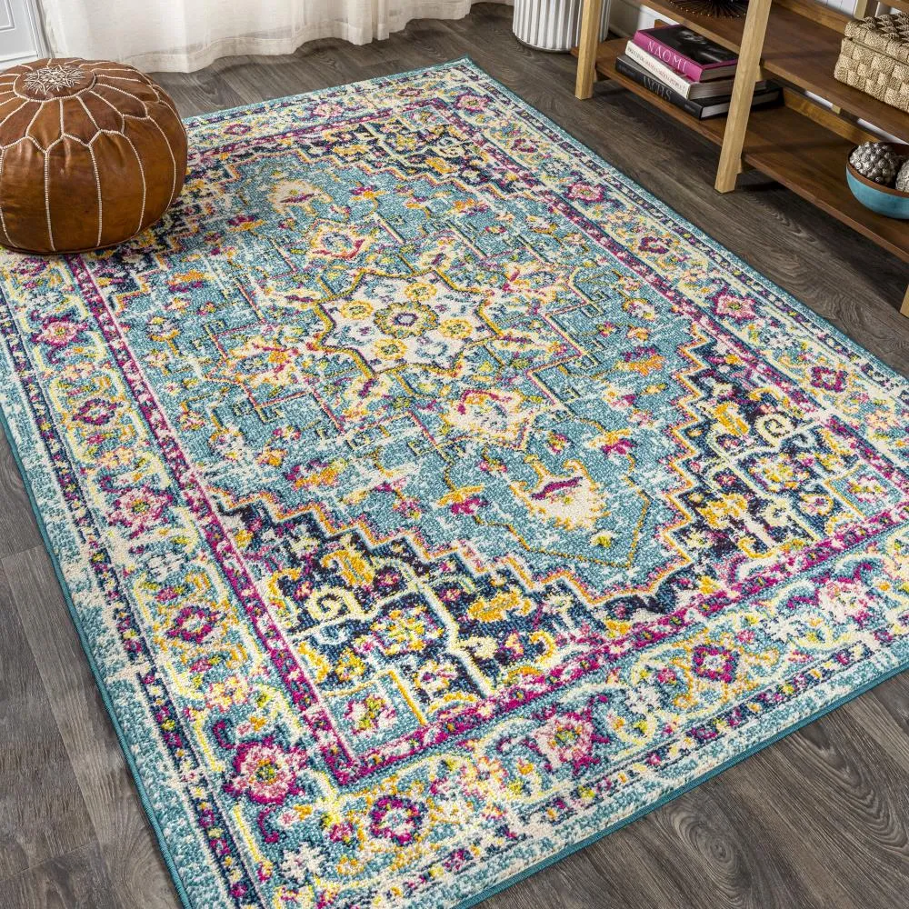 Draco Brooklyn Geometric Medallion Area Rug