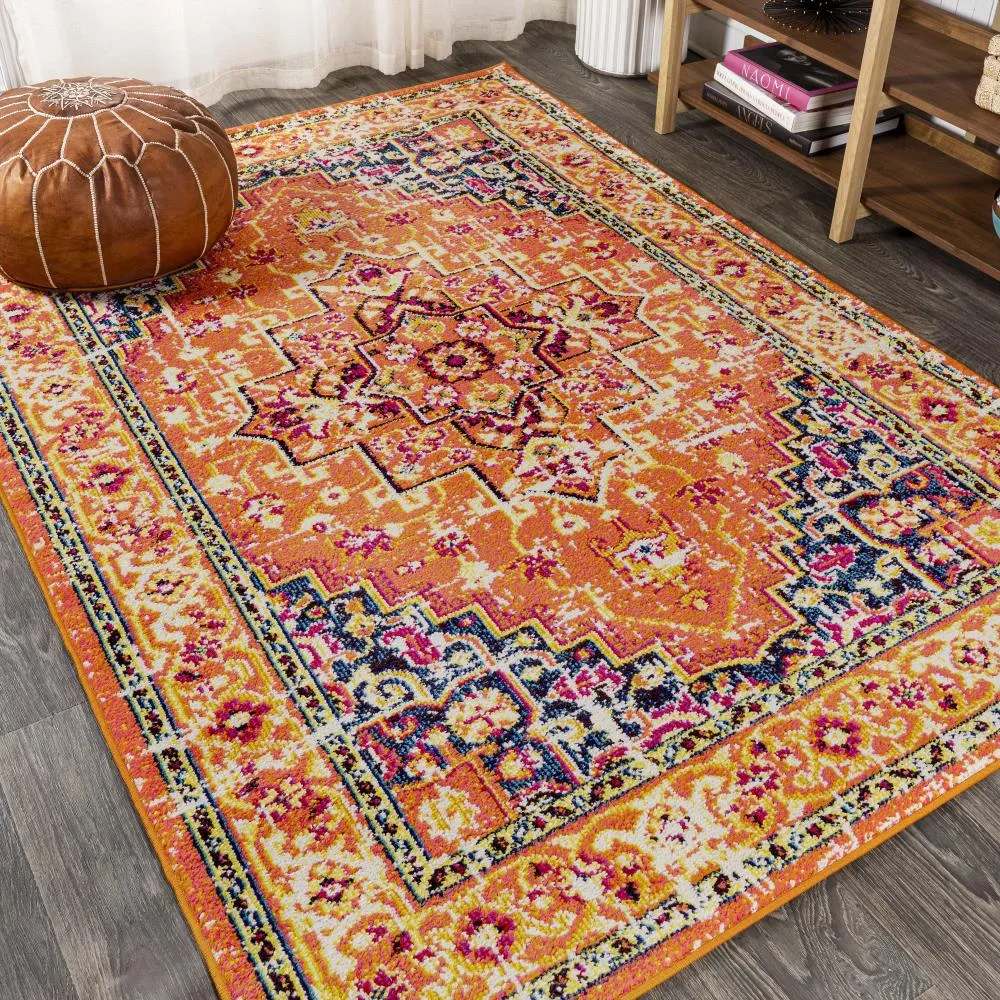 Draco Brooklyn Geometric Medallion Area Rug