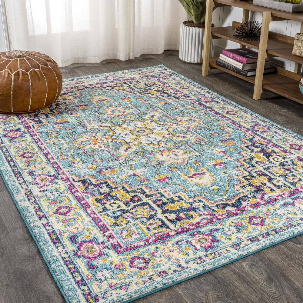 Draco Brooklyn Geometric Medallion Area Rug