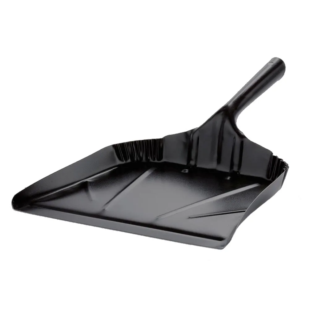 Dustpan - 12" - Metal - Black - 12 / Case