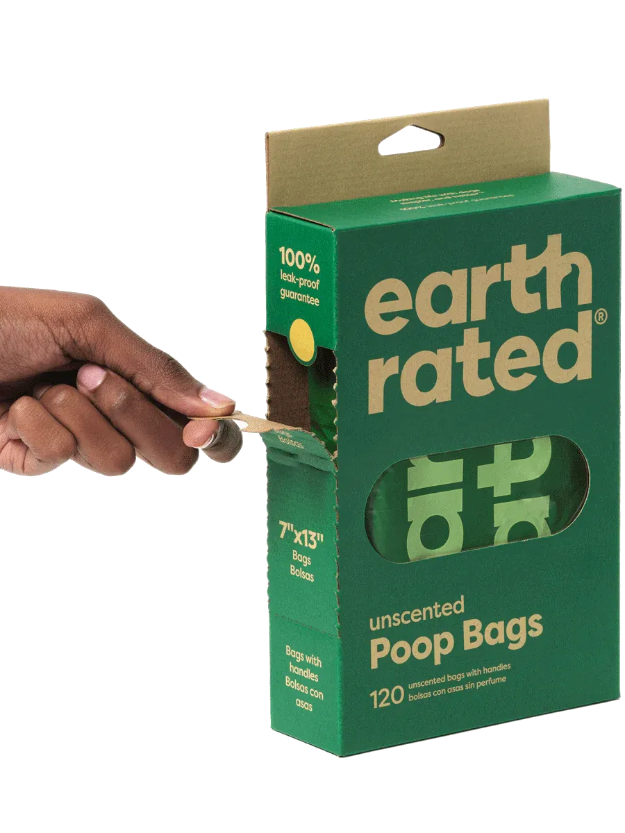 earth rated - 120 Easy-Tie Handle Bags (Unscented)