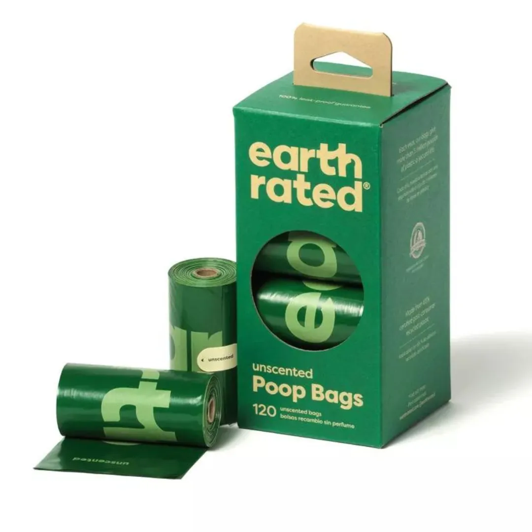 Earth Rated Unscented Dog Poop Bags with Handles