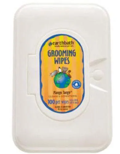 Earthbath Mango Tango Fragrance Grooming Wipes For Pets ( 100 towels )