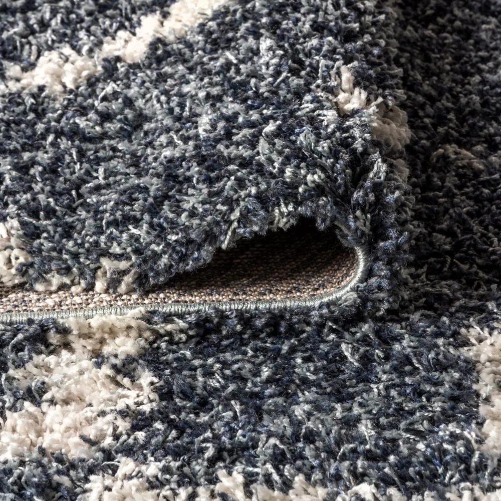 Eden Mercer Shag Plush Tassel Area Rug