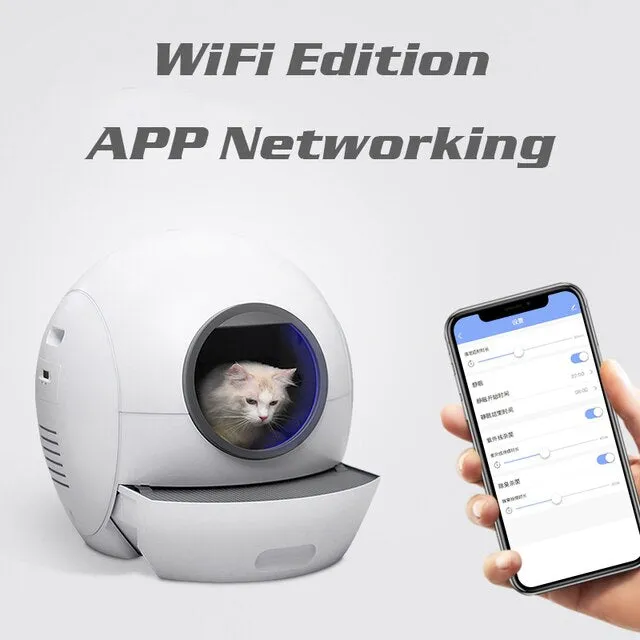 Els Pet Self-Cleaning Cat Toilet (Automatic   App)