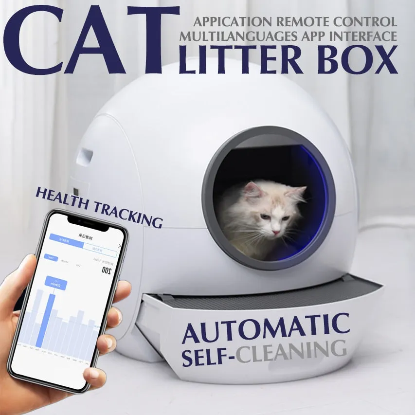 Els Pet Self-Cleaning Cat Toilet (Automatic   App)