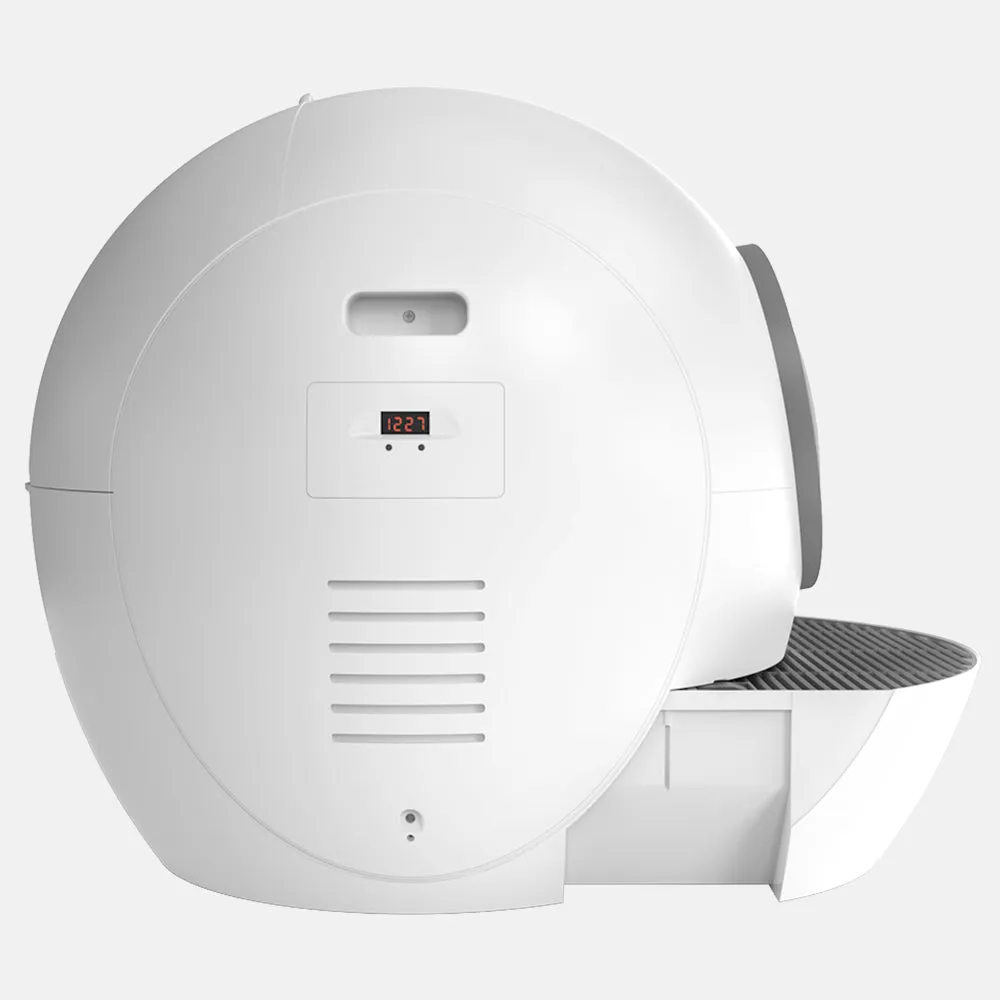 Els Pet Spaceship Automatic Litter Box for Multiple Cats with Safety Door – Perfect Gift for Cat Lovers!