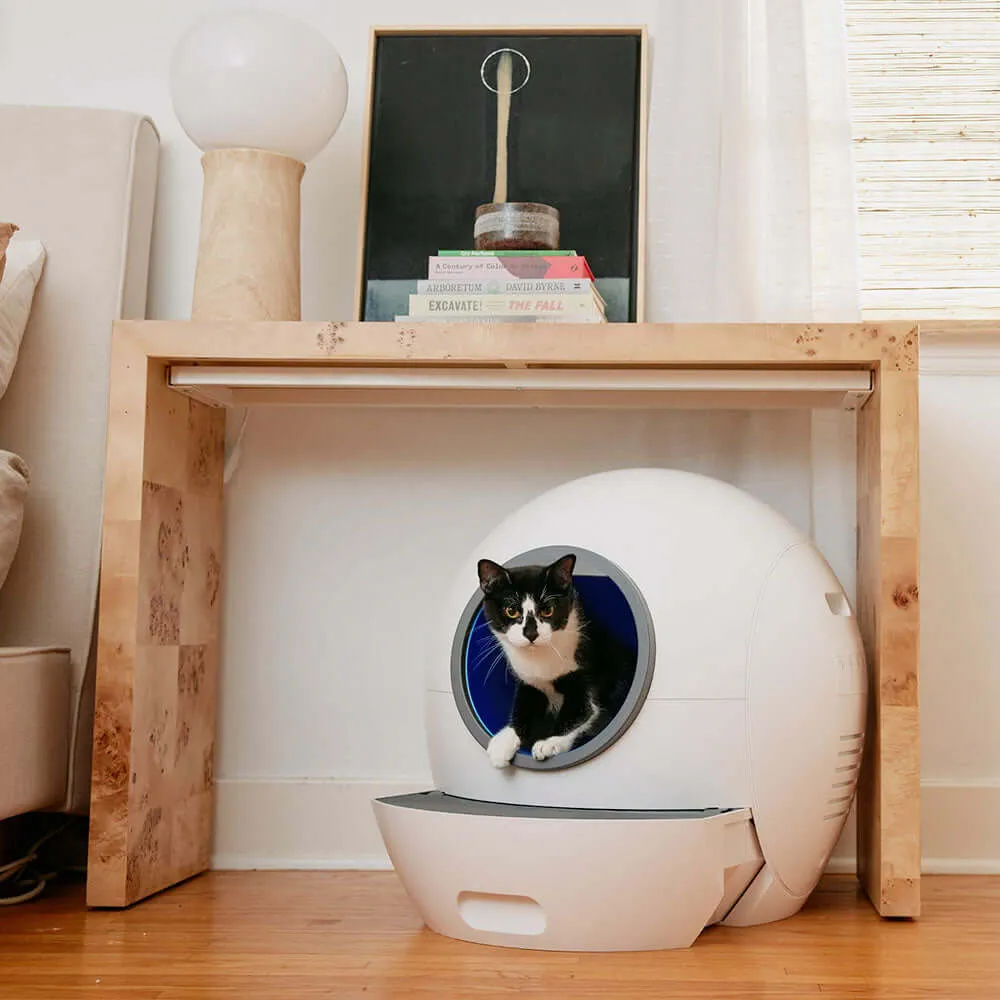 Els Pet Spaceship Automatic Litter Box for Multiple Cats with Safety Door – Perfect Gift for Cat Lovers!