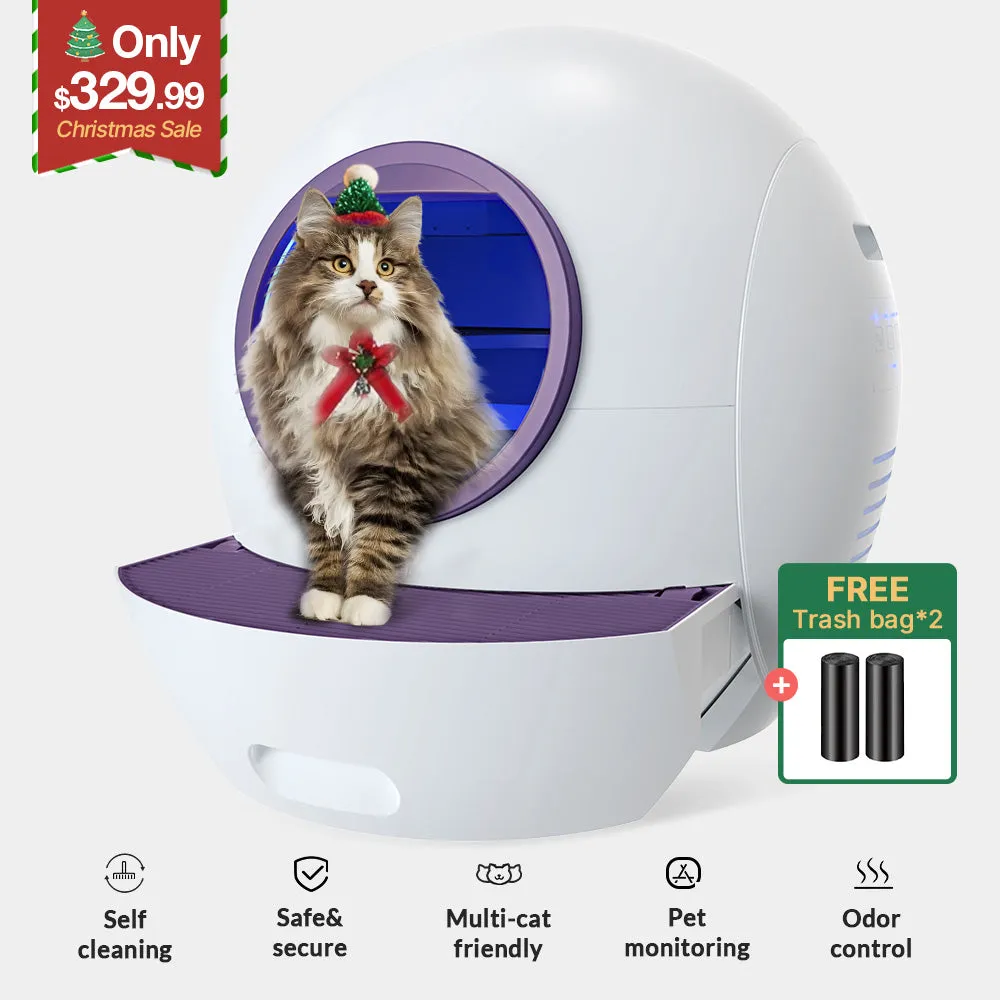 Els Pet Spaceship Odor-free Self Cleaning Litter Box