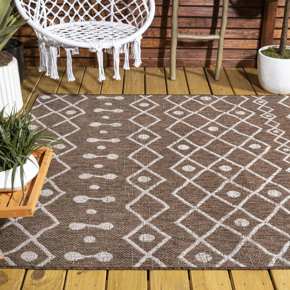 Elvas Nokat Tribal Bohemian Indoor/Outdoor Area Rug