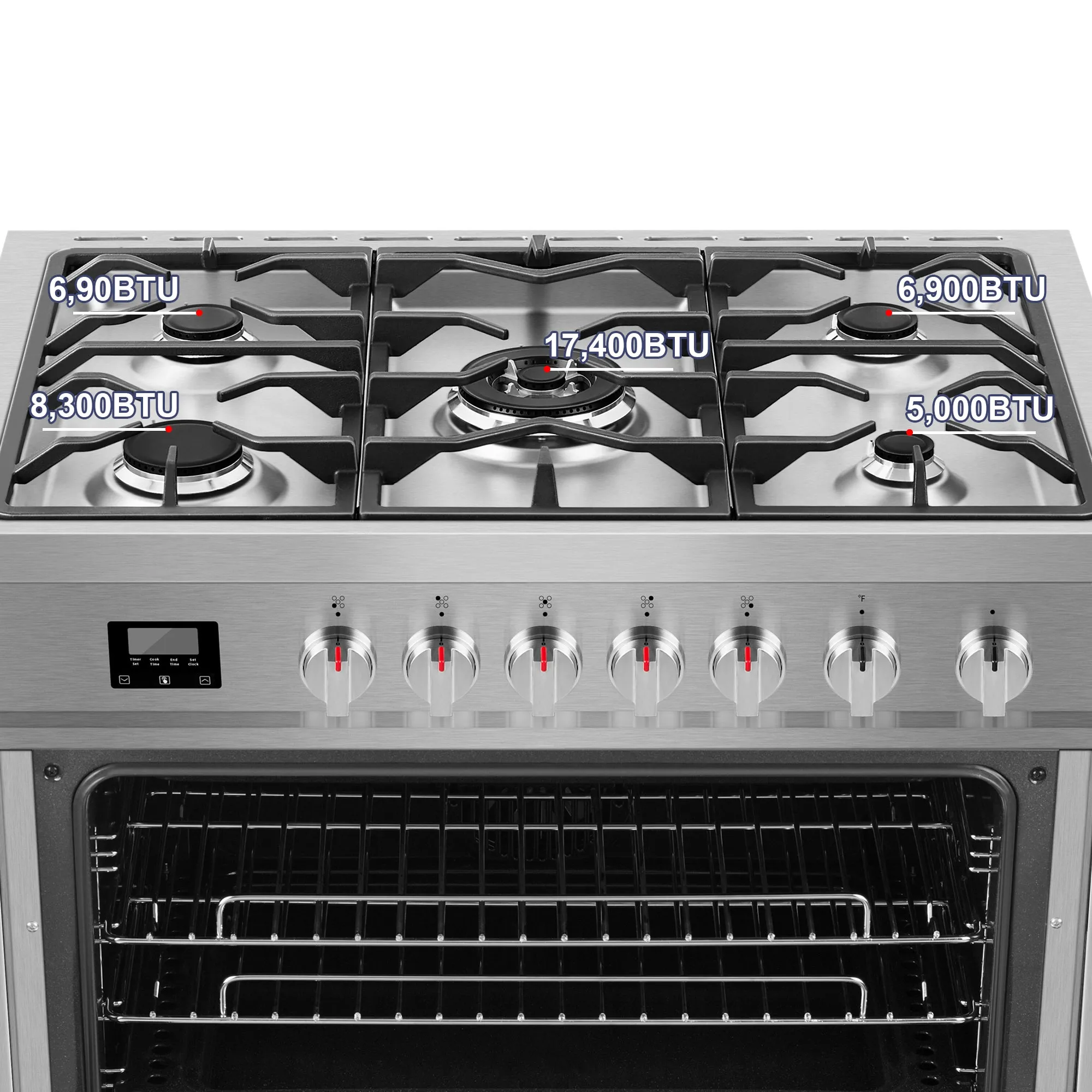 Empava 36GR01 36 Inch Freestanding Range Gas Cooktop And Oven