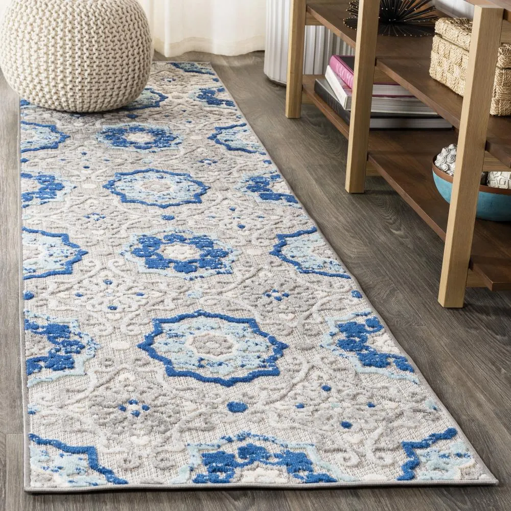 Eridanus Mediterranean Medallion Indoor/Outdoor Area Rug
