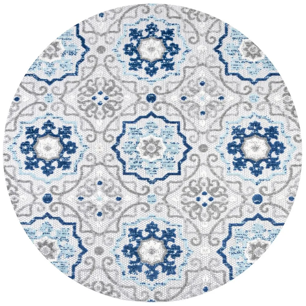 Eridanus Mediterranean Medallion Indoor/Outdoor Area Rug