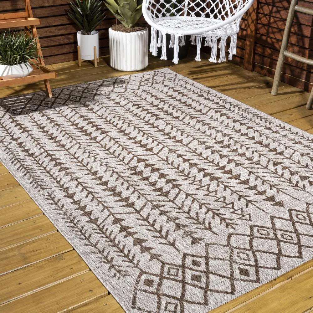 Esmortiz Tokay Bohemian Geometric Indoor/Outdoor Area Rug