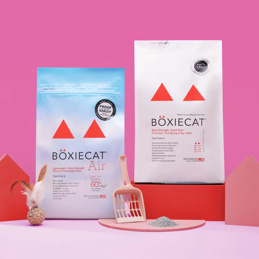 Extra Strength Lightweight Clumping Clay Litter from Boxiecat