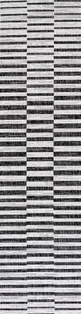 Fatima Sukie Offset Stripe Indoor/Outdoor Area Rug