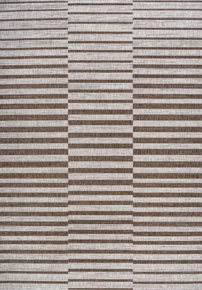 Fatima Sukie Offset Stripe Indoor/Outdoor Area Rug