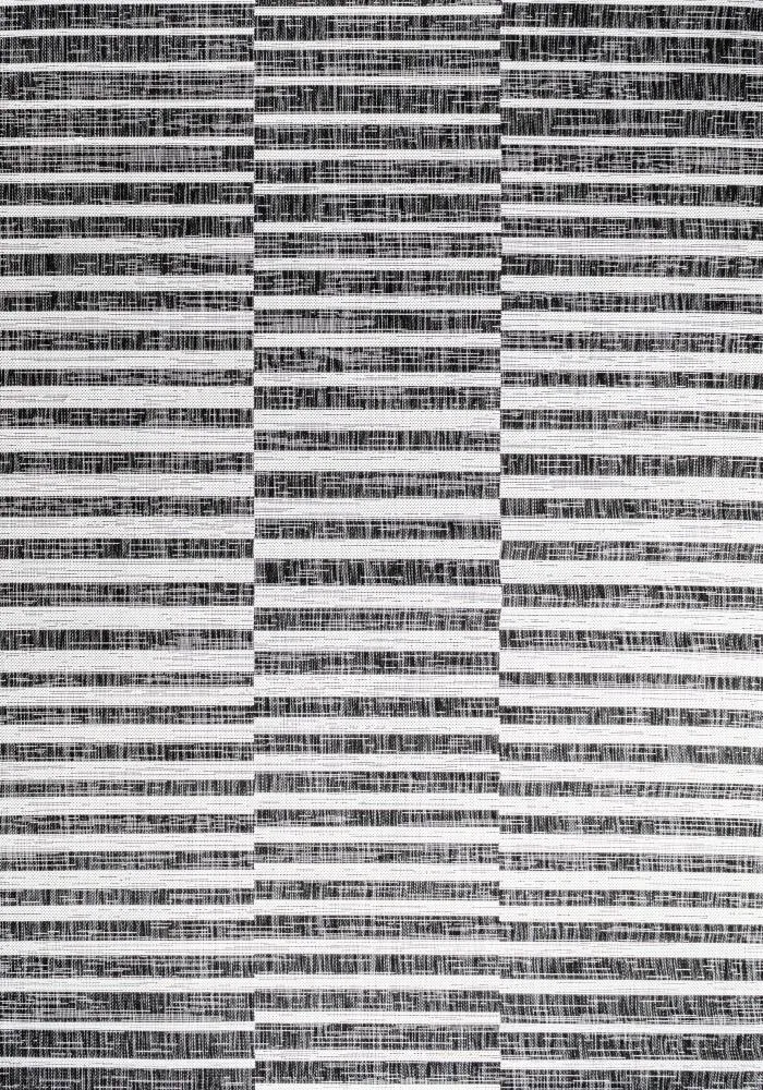 Fatima Sukie Offset Stripe Indoor/Outdoor Area Rug