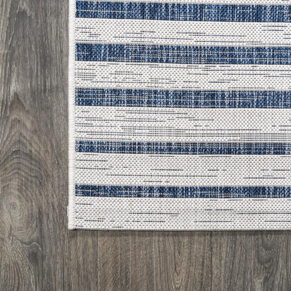 Fatima Sukie Offset Stripe Indoor/Outdoor Area Rug