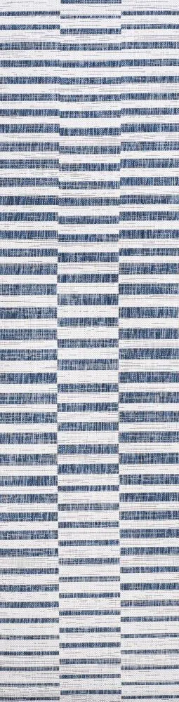 Fatima Sukie Offset Stripe Indoor/Outdoor Area Rug