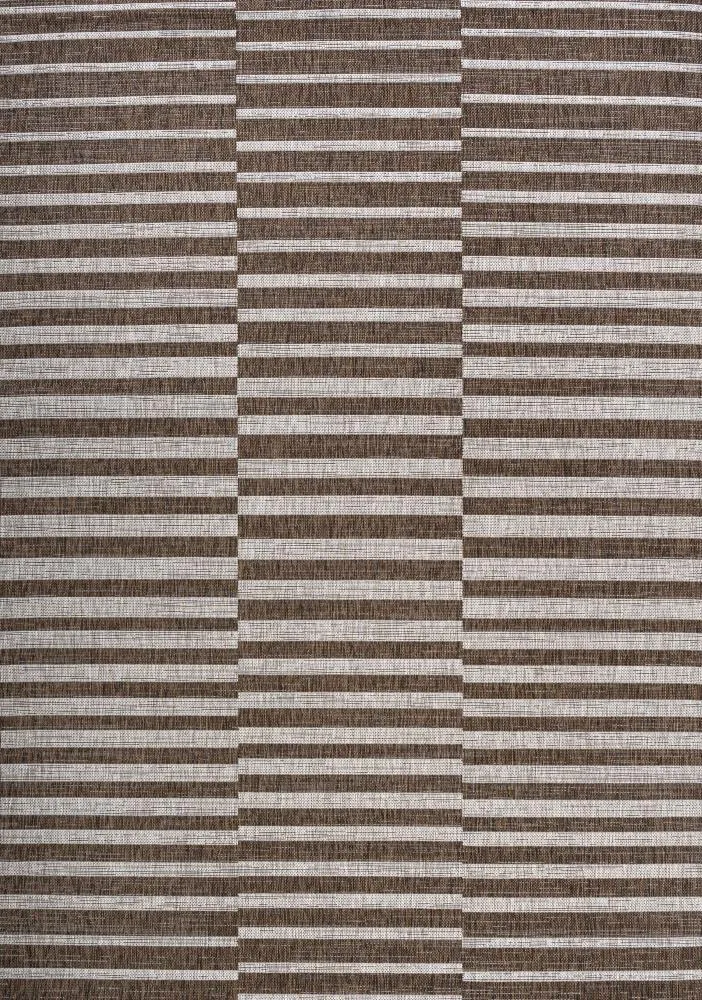 Fatima Sukie Offset Stripe Indoor/Outdoor Area Rug