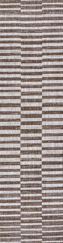 Fatima Sukie Offset Stripe Indoor/Outdoor Area Rug