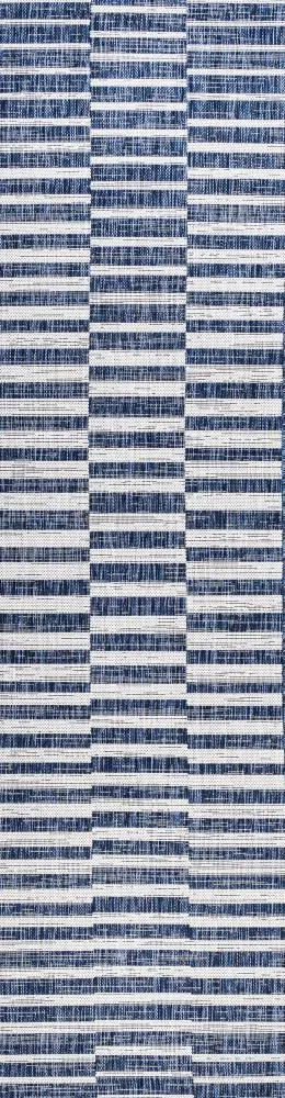 Fatima Sukie Offset Stripe Indoor/Outdoor Area Rug
