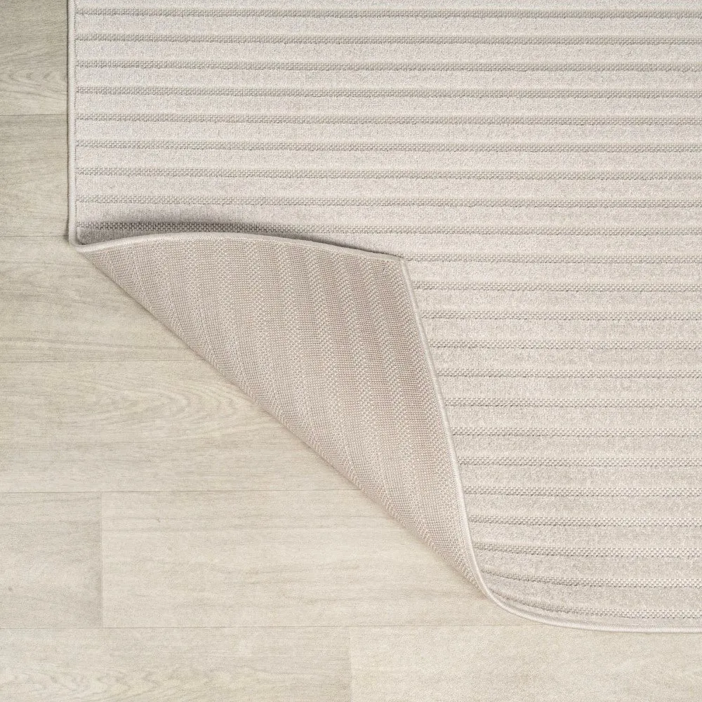Fedir Minimalist Scandi Striped Navy/ivory 2 ft. x 8 ft. Runner Rug