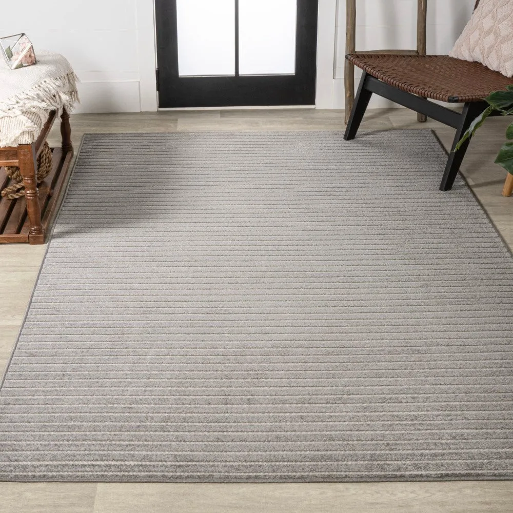 Fedir Minimalist Scandi Striped Navy/ivory 2 ft. x 8 ft. Runner Rug