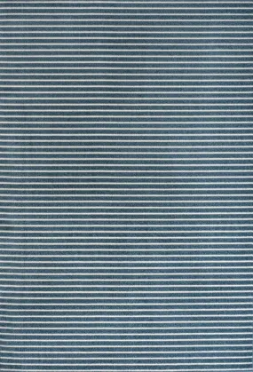 Fedir Minimalist Scandi Striped Navy/ivory 2 ft. x 8 ft. Runner Rug