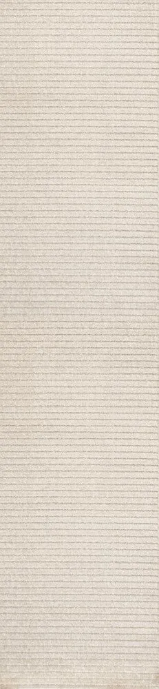 Fedir Minimalist Scandi Striped Navy/ivory 2 ft. x 8 ft. Runner Rug