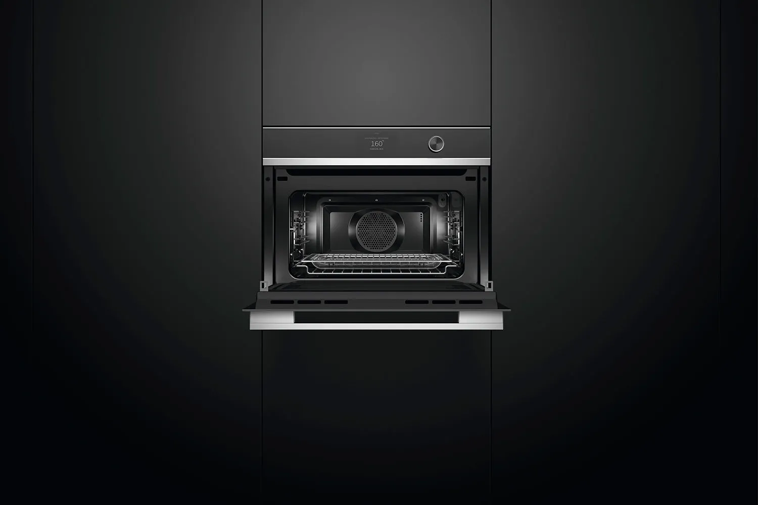 Fisher and Paykel 60cm Series 9 Contemporary Compact Combi-Microwave Oven | OM60NDTDX1