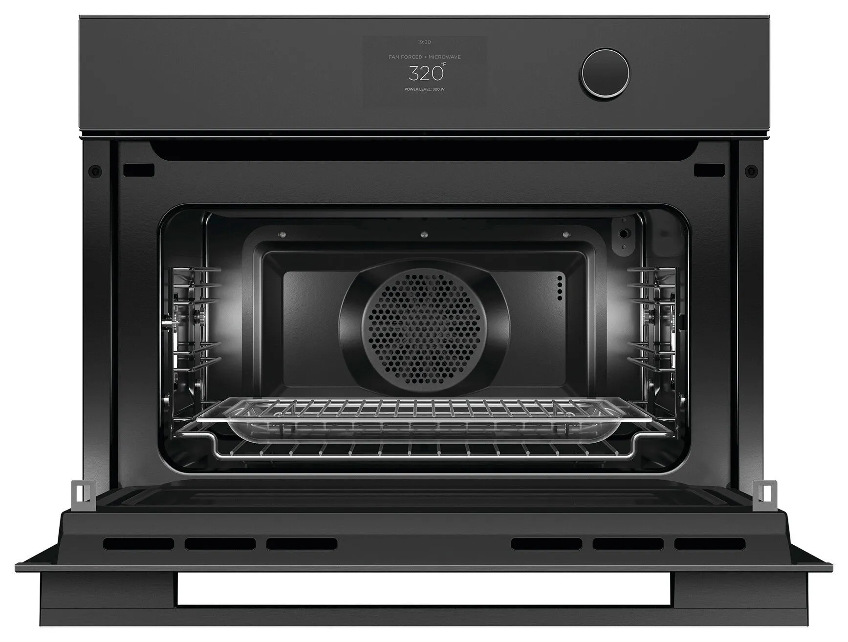 Fisher Paykel - 1.7 cu. ft Single Wall Oven in Black - OM24NMTDB1