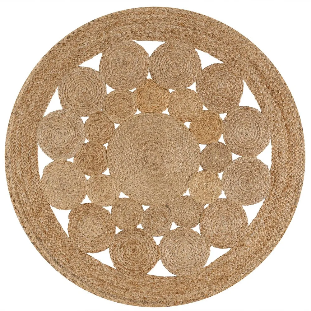 Gare Cassia Natural Jute Boho Area Rug