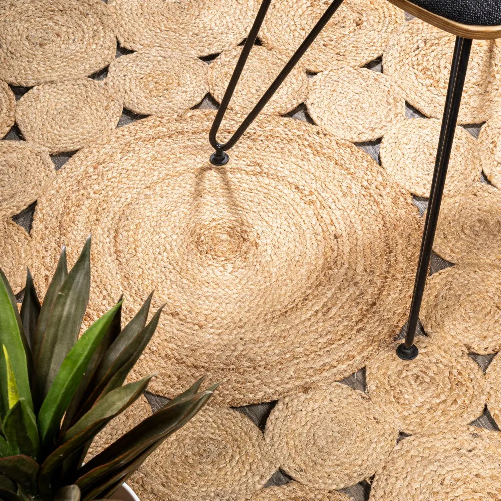 Gare Cassia Natural Jute Boho Area Rug
