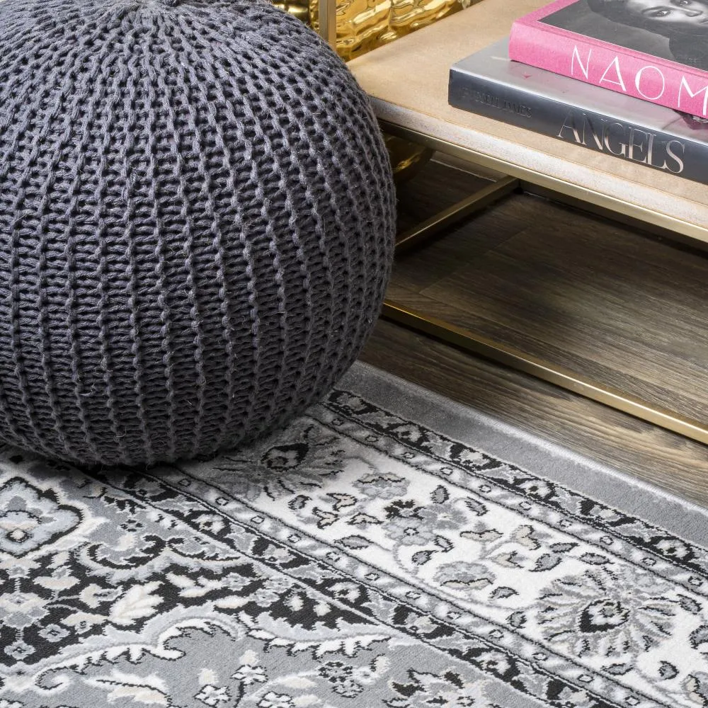 Gastre Palmette Modern Persian Floral Area Rug
