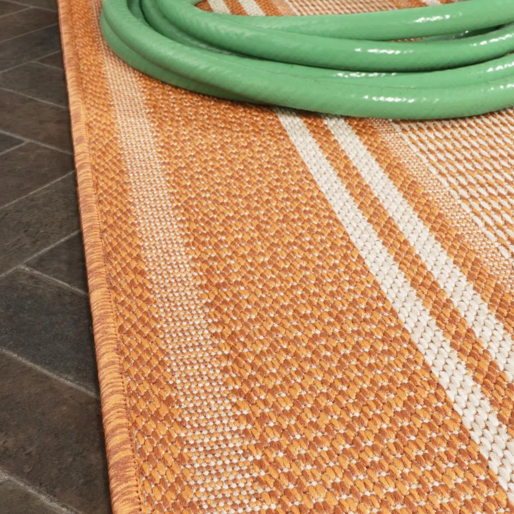Gibson Modern Double Stripe Indoor/outdoor Area Rug
