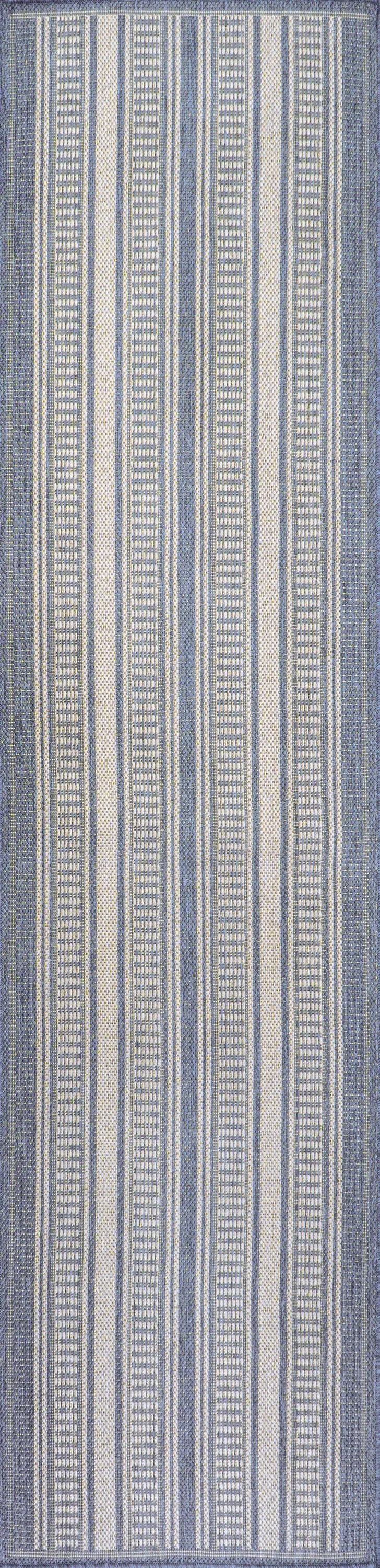 Gibson Modern Double Stripe Indoor/outdoor Area Rug