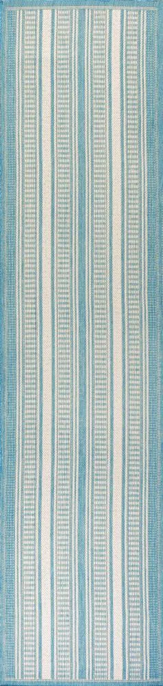 Gibson Modern Double Stripe Indoor/outdoor Area Rug