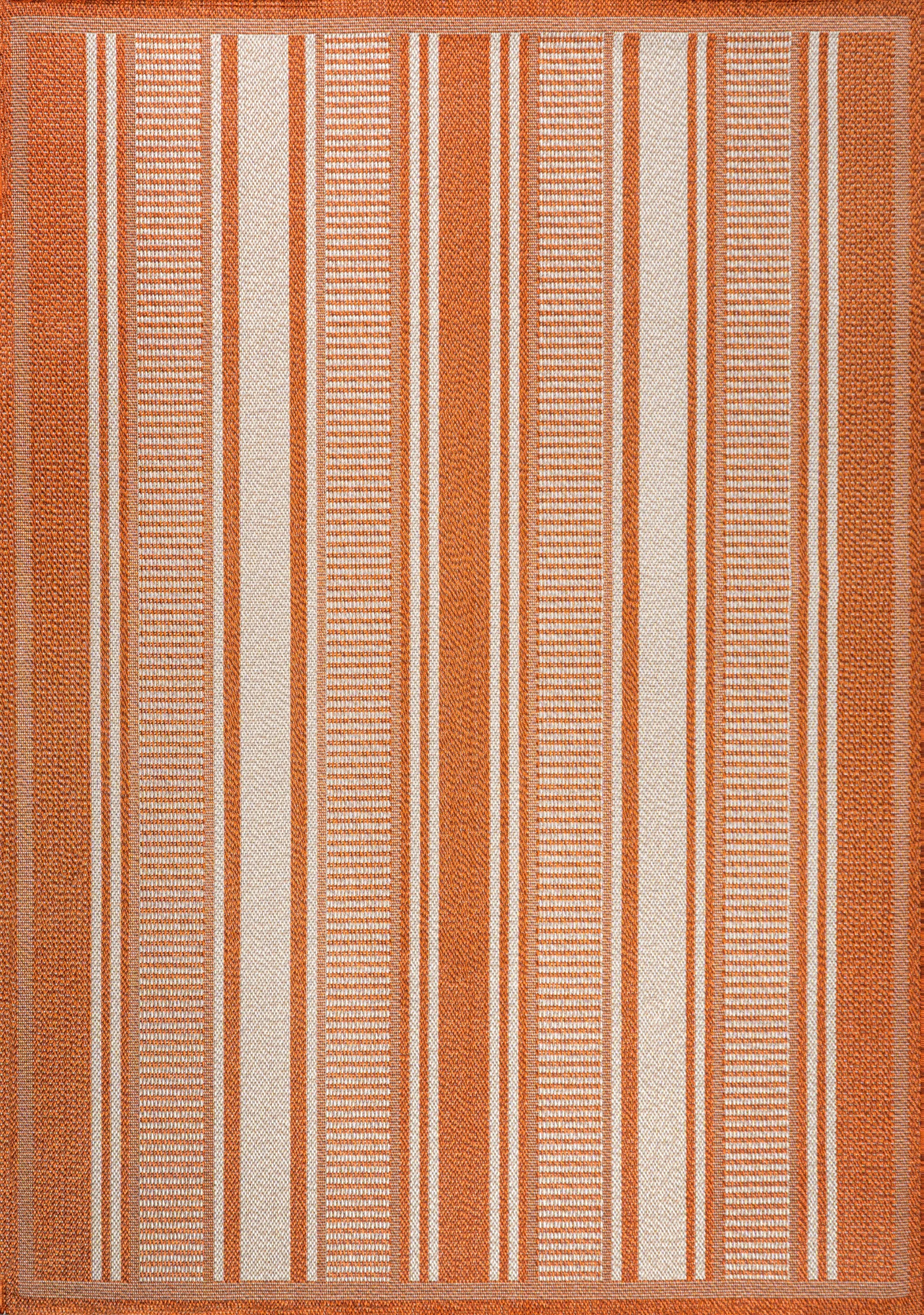 Gibson Modern Double Stripe Indoor/outdoor Area Rug