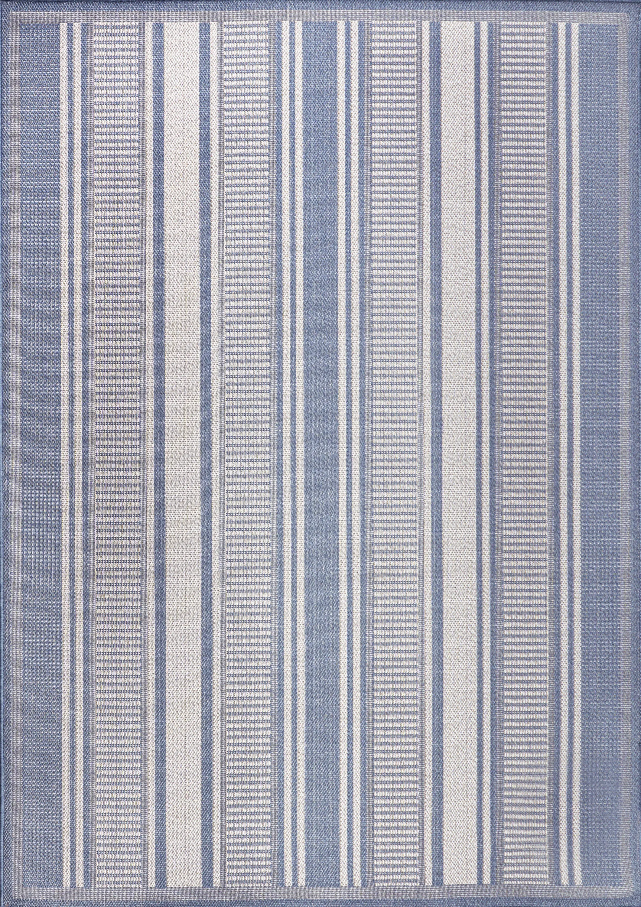 Gibson Modern Double Stripe Indoor/outdoor Area Rug