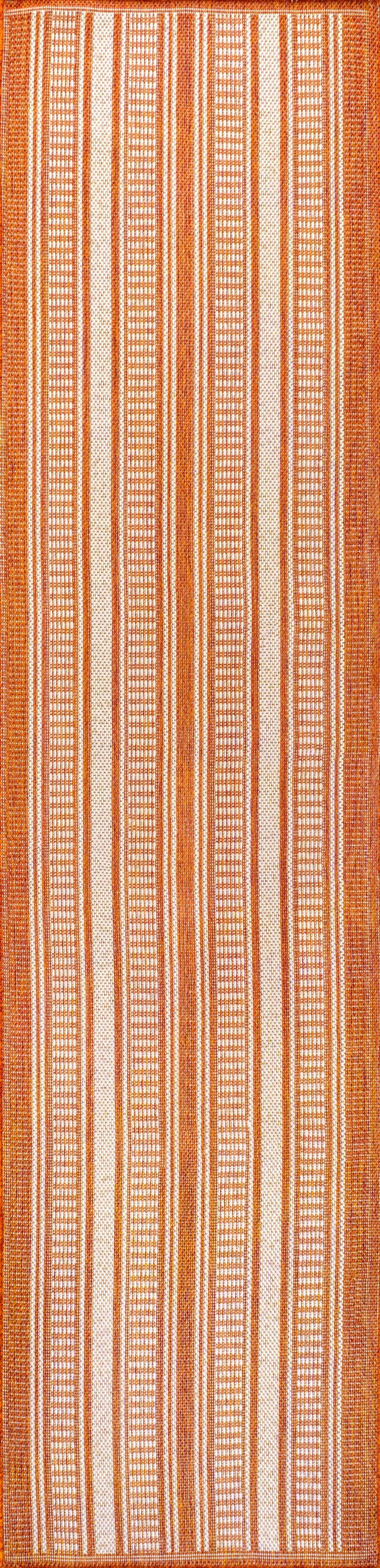 Gibson Modern Double Stripe Indoor/outdoor Area Rug