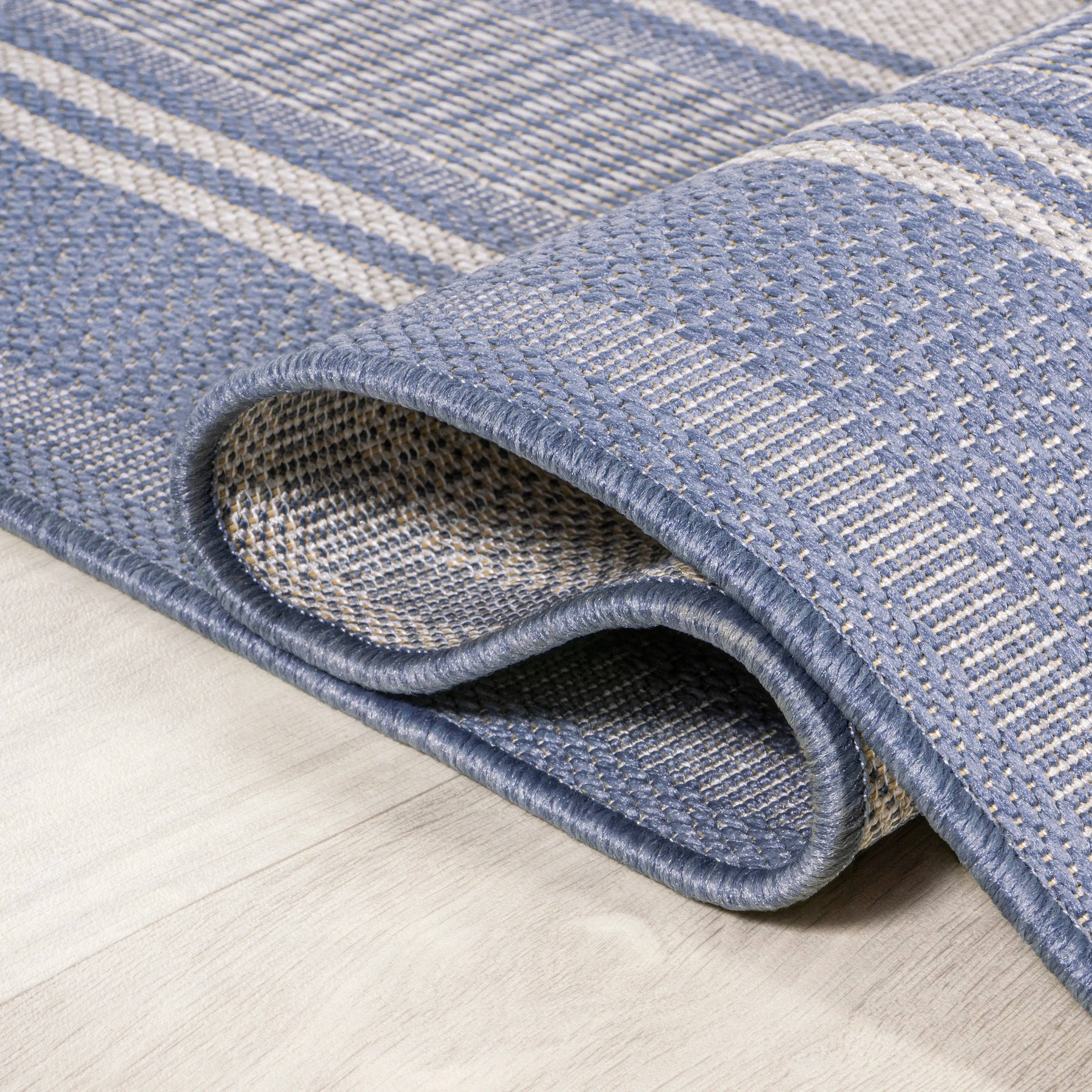 Gibson Modern Double Stripe Indoor/outdoor Area Rug