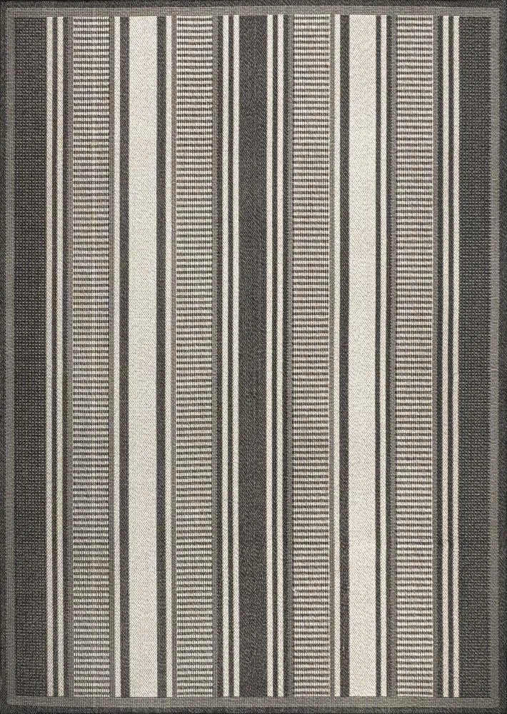 Gibson Modern Double Stripe Indoor/outdoor Area Rug