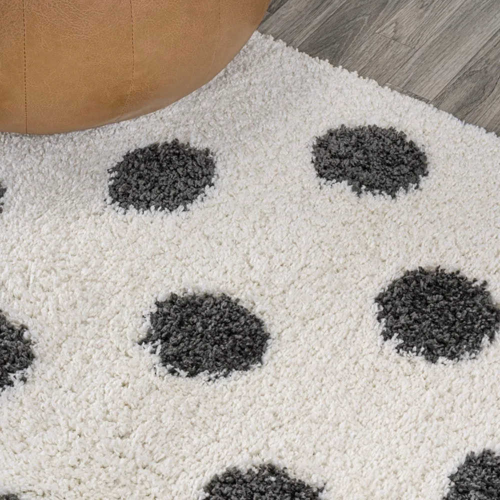 Gisborne Pere Modern Dot Shag Area Rug