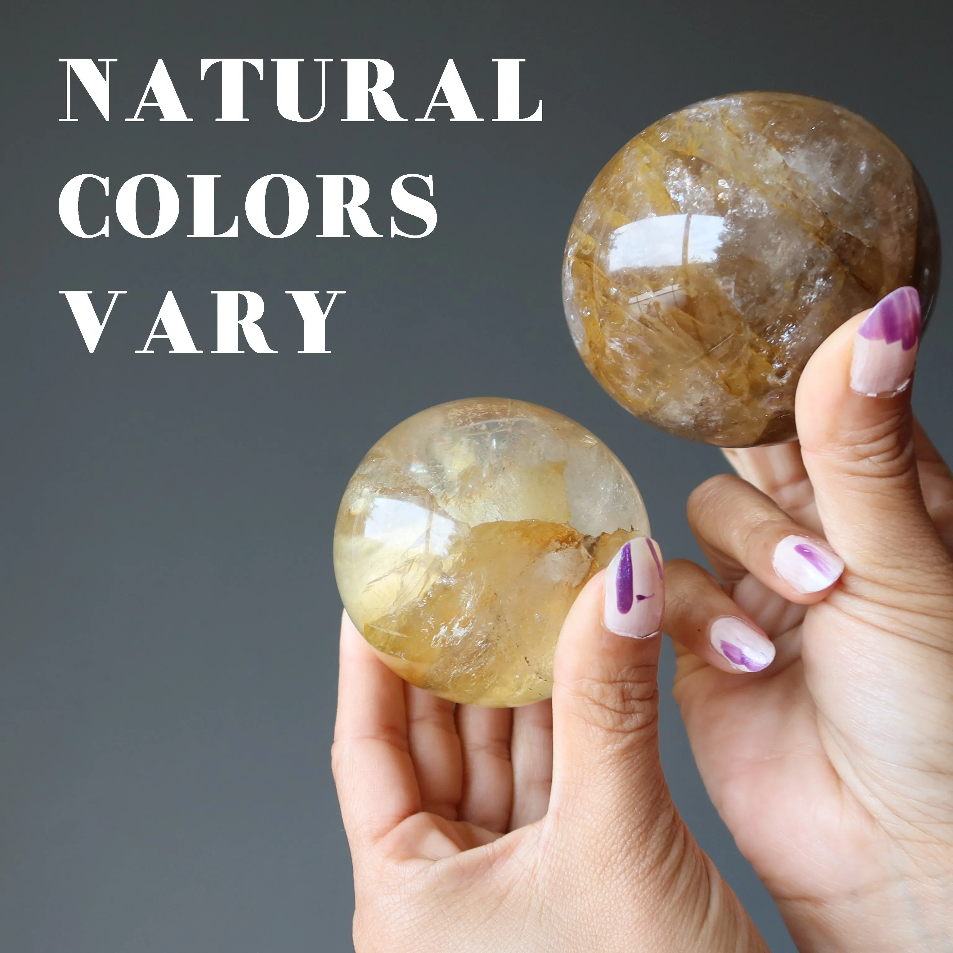 Golden Healer Quartz Sphere Hematoid Crystal Ball