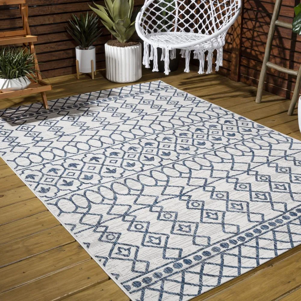 Guarda Kafel Tribal Bohemian Indoor/Outdoor Area Rug